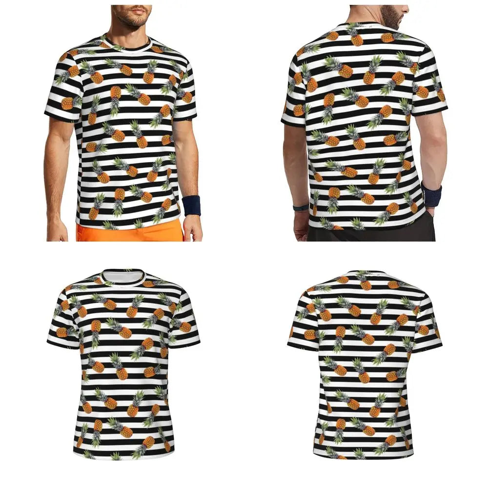 Áo Thun Nam Họa Tiết Lá Nhiệt Đới Màu Sắc Cá Tính