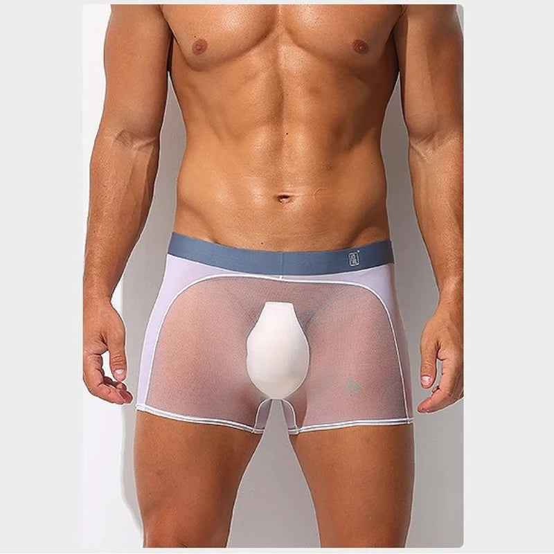 Quần Lót Nam Siêu Mỏng Lưới Thoáng Mát Ice Silk