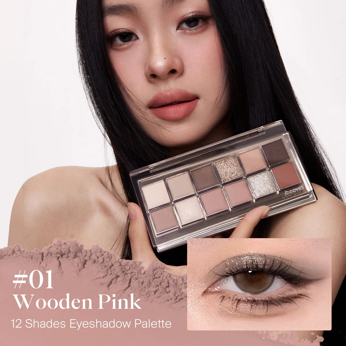 Mỹ Phẩm JOOCYEE - Bảng Màu Mắt 12 Ô Rực Rỡ - Daisan Mart