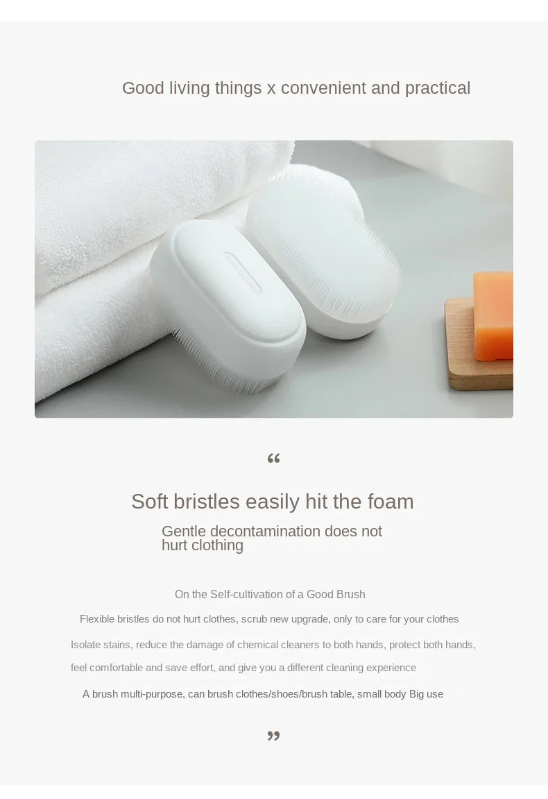 3434 Laundry Brush Soft Hair Clothes Cleaning Collar Underwear Small Brush Multifunctional Household Cleaning Brush Shoe Brush