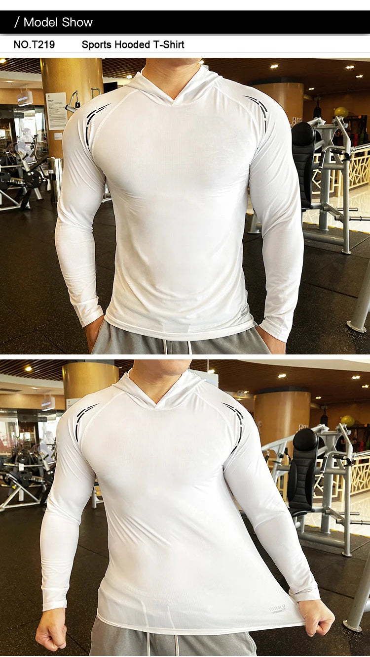 Men's Quick Dry Long Sleeve Sports T-Shirt