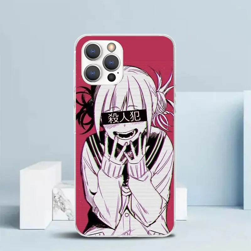 Ốp Lưng Anime Himiko Toga MHA Cho iPhone TPU Dẻo