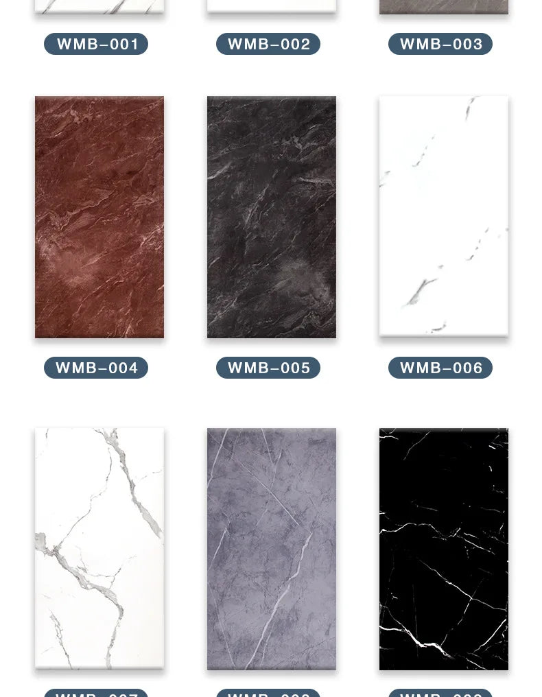 bathroom living room bedroom waterproof marbre self adhesive Imitation tegel wall stickers kitchen cabinets oil proof sticker