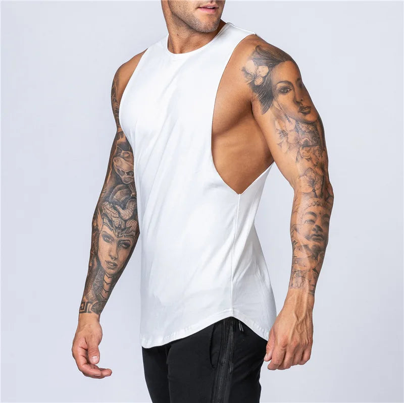 Áo Tank Nam Thoáng Khí Tập Gym Mùa Hè Cotton Bodybuilding