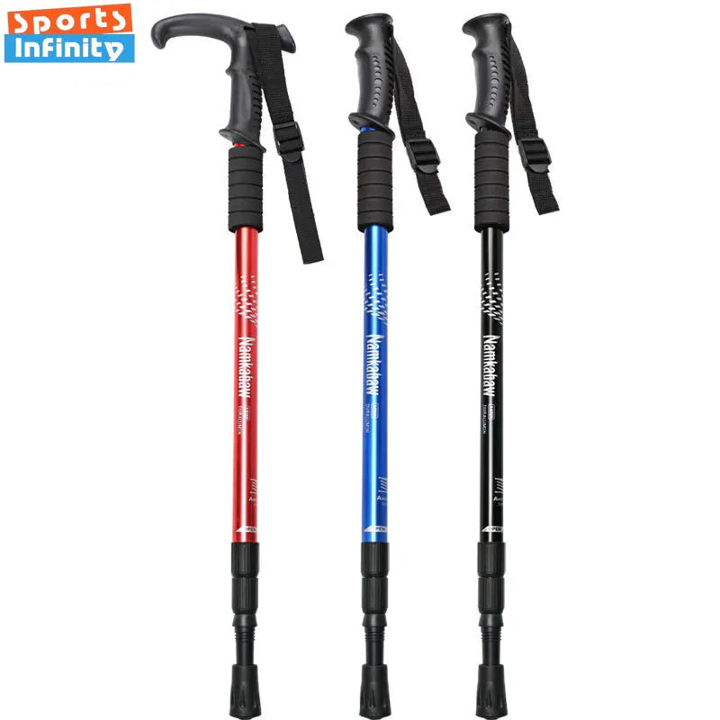 Aluminum Multi-Function Trekking Pole - Protection &amp; Walking Aid