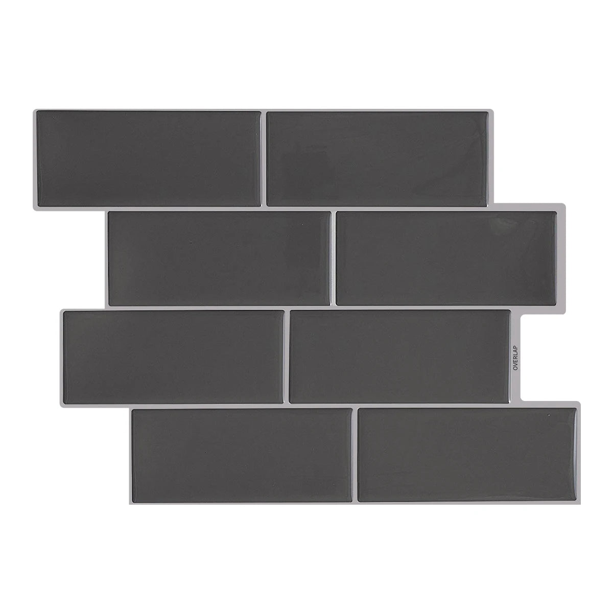 10-Sheets Subway Tile Kitchen Backsplash Wall Sticker Wallpaper Tile Home Decor Wall Stickers Peel and Stick Wall Tile