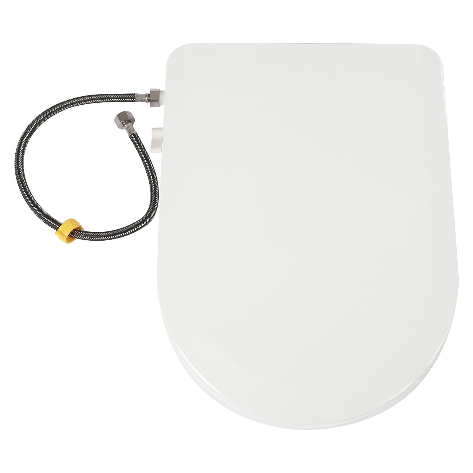Non-Electric Bidet Toilet Seat White Dual Nozzle System - Bidet with Easy Installation Fits Elongated Toilets - Daisan Mart