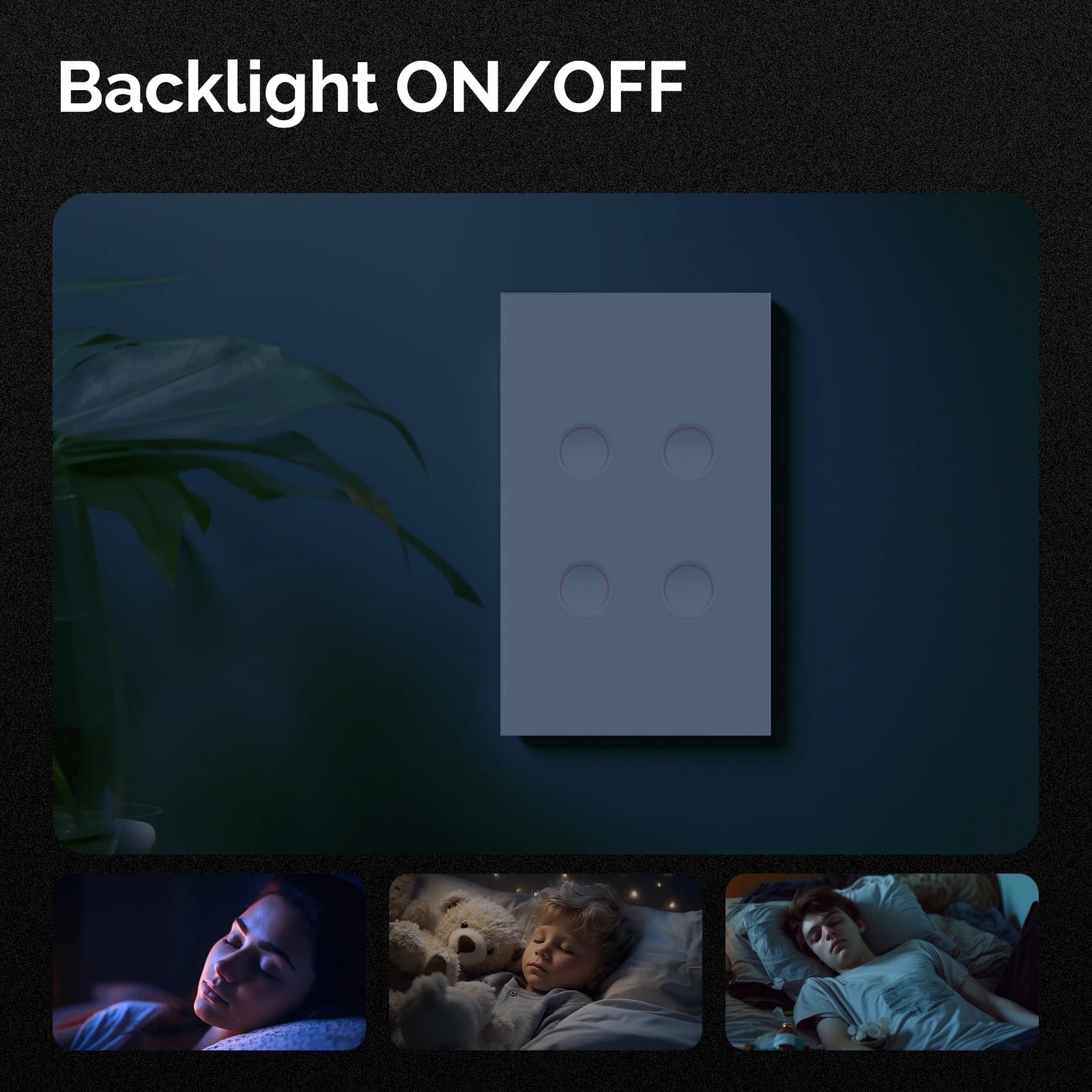 MOES Tuya Smart Switch Voice Control Mirror 