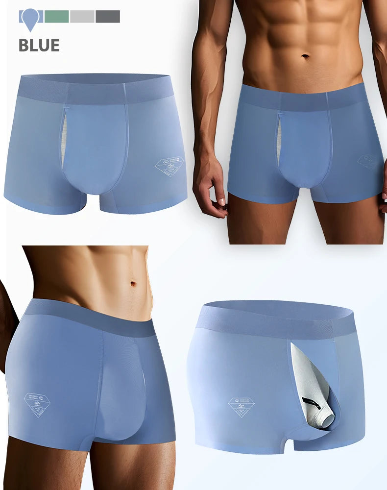 Quần Lót Nam Lụa Lạnh Thoáng Mát Dịu Da Nhạy Cảm