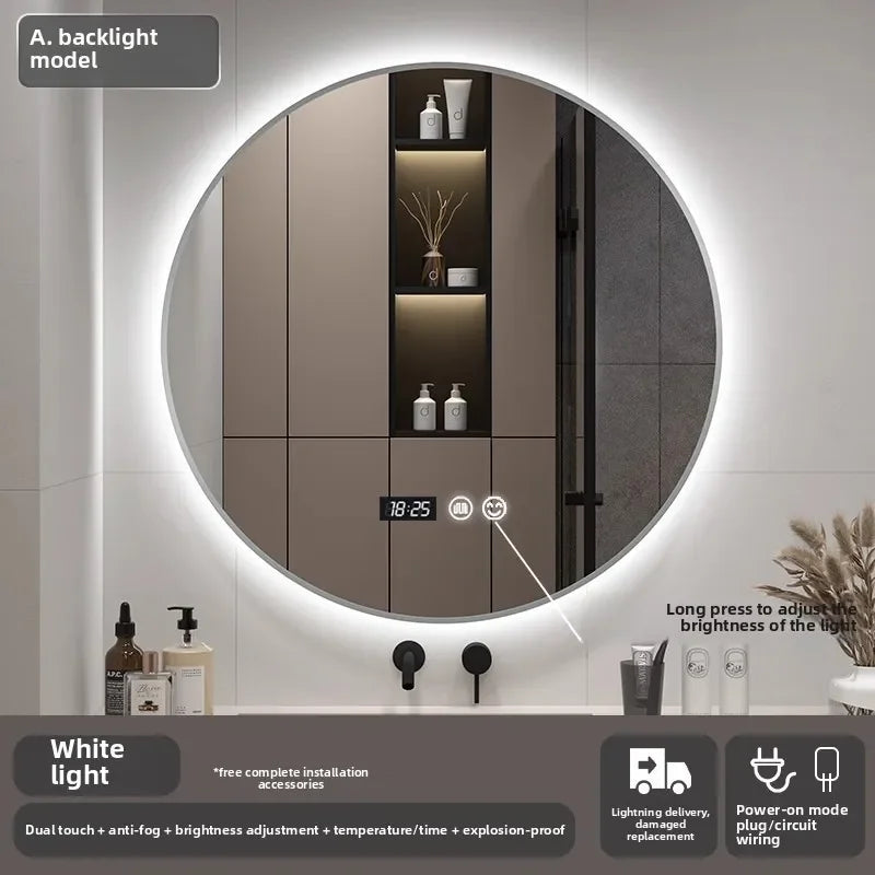 50CM Smart LED Mirror Anti-Fog Touch Sensor