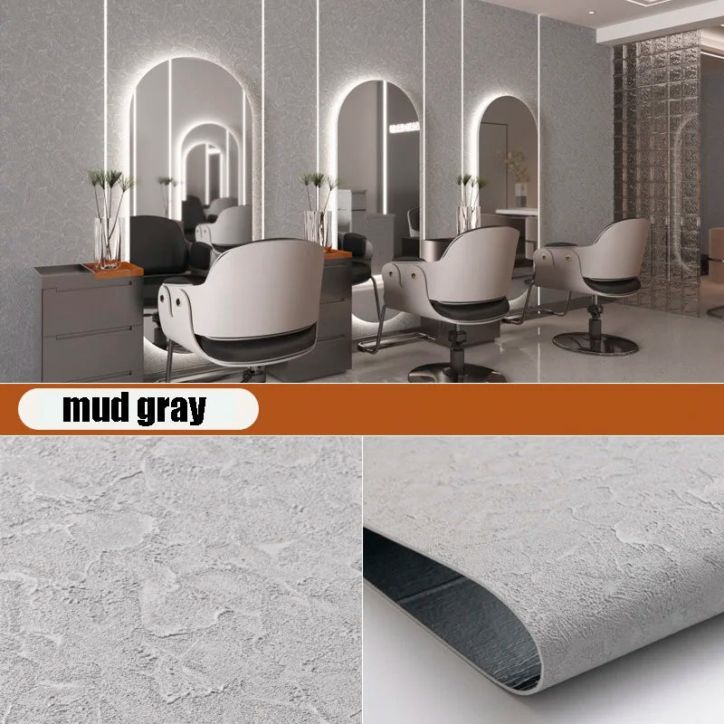 Waterproof Industrial Cement Wallpaper Easy To Stick