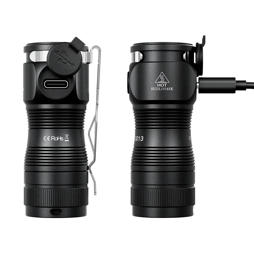 Đèn pin mini Sofirn SC13 1300lm sạc, nam châm, móc khóa - Daisan Mart