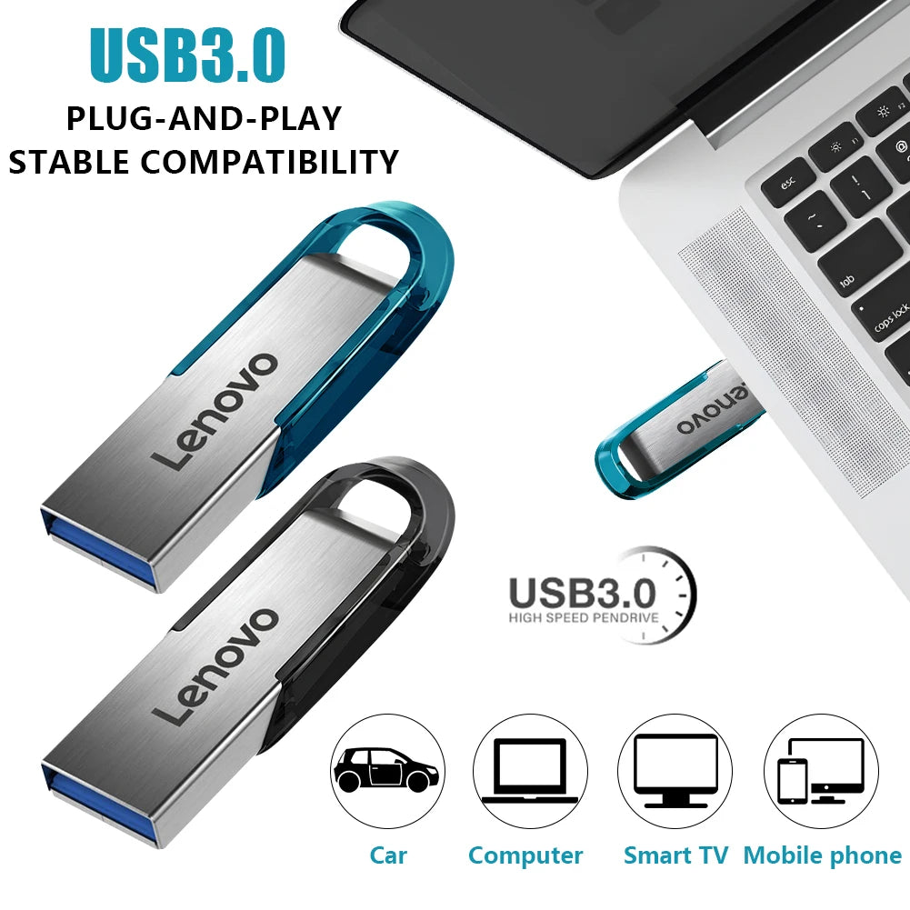 Lenovo USB 3.0 Tốc Độ Cao - Bền, Chống Nước, Nhỏ Gọn