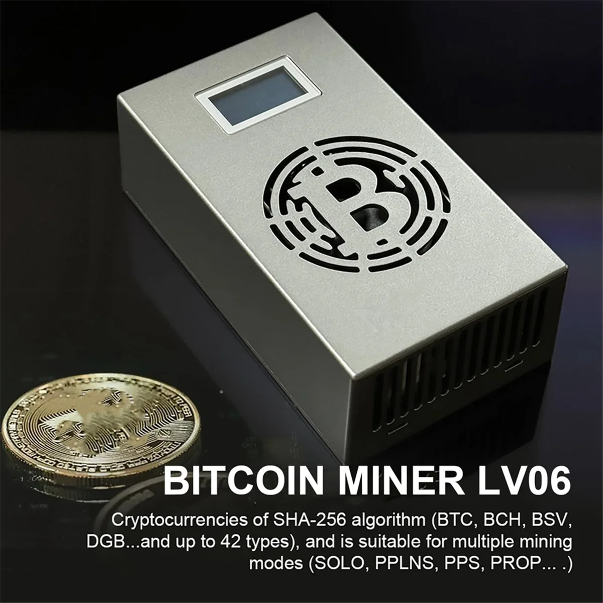 Hot Sale Bitcoin Lucky Miner LV06 Silent Miner Machine BTC Miner 500GH/S Hashrate Crypto Mining Machine Lottery Miner BR Plug
