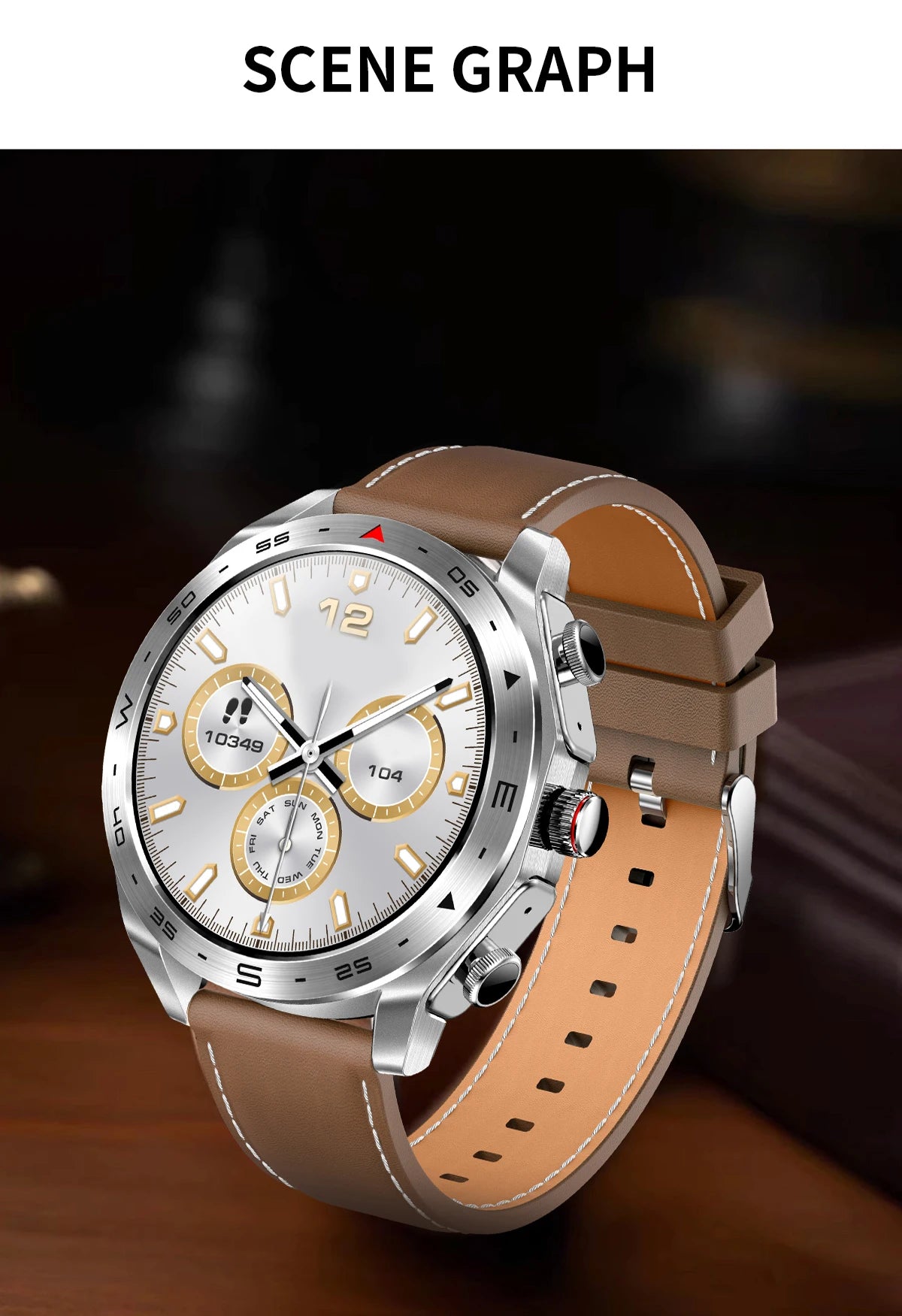 Men's Smart Watch 400mAh Durable Steel, Bluetooth Calling