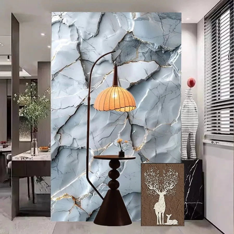 PVC Self-Adhesive Stone Pattern Wallpaper for Kitchen Decoration
