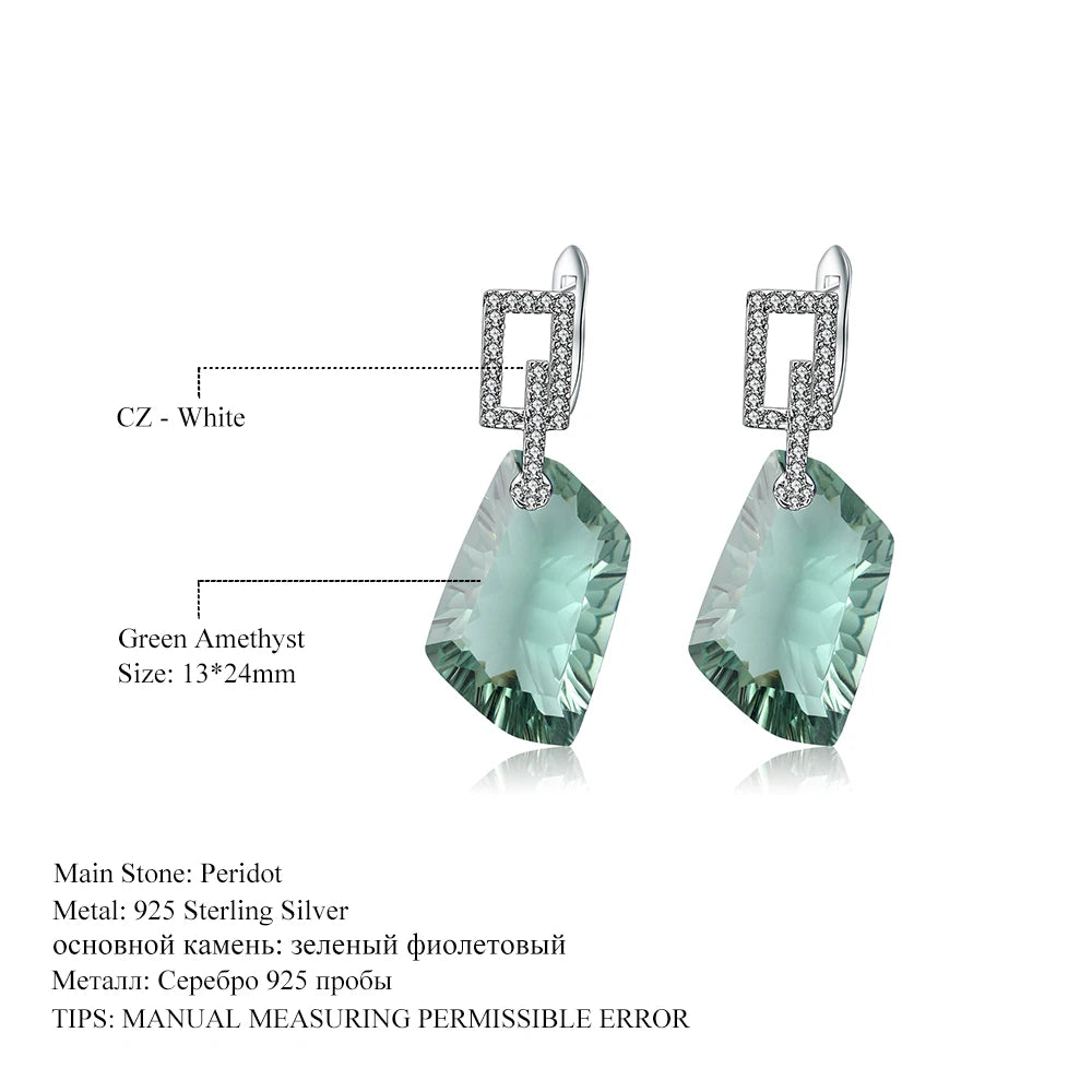 GEM'S BEAUTY Elegant 925 Silver Jewelry Set for Women