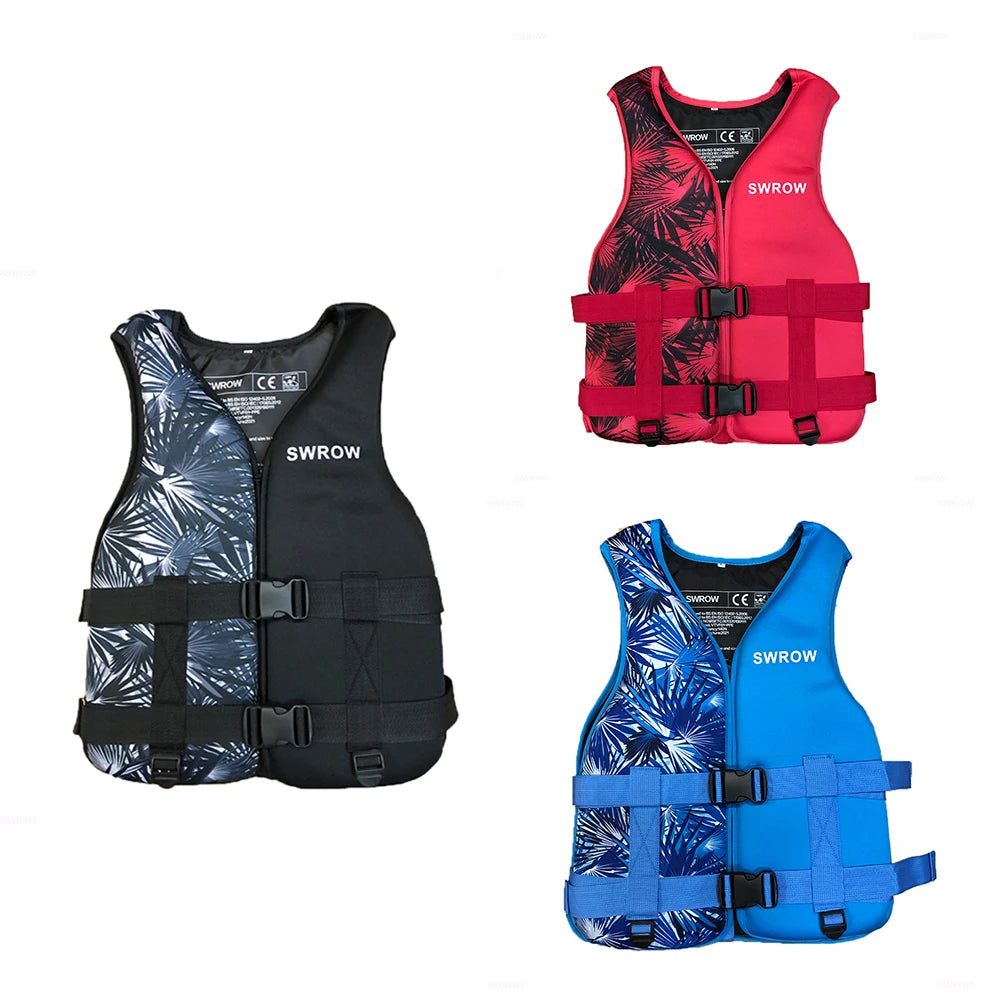 New Adults Neoprene Life Jackets Water Sport Floating Vest Kayak Ski Buoyancy Aid Sailing Boating Water Entertainment Project