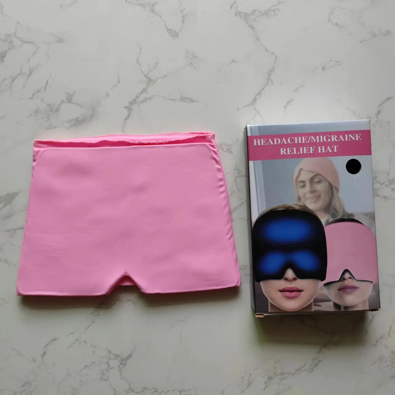 3D Black Gel Sleeping Mask, Headache Relief, Stretchy