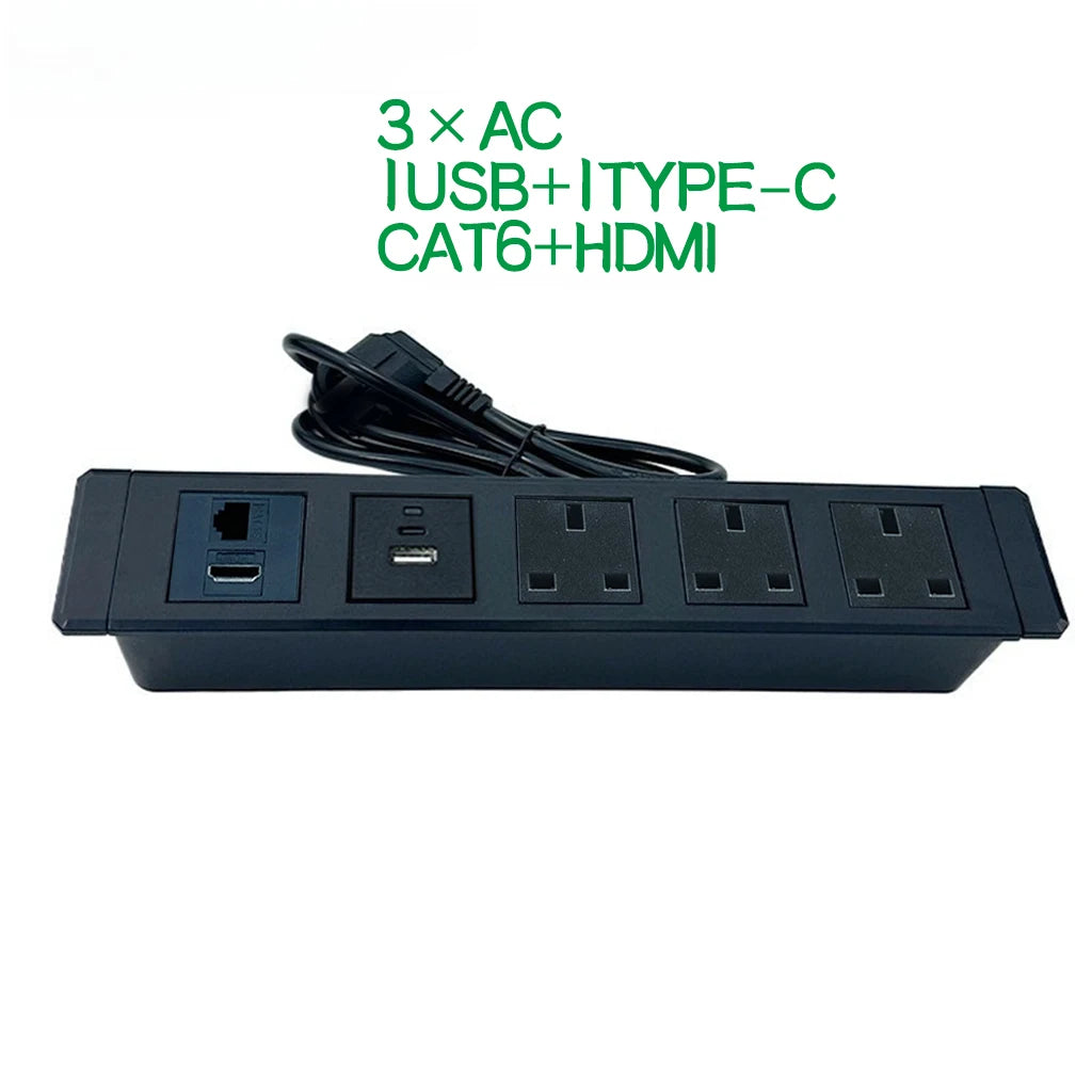 Ổ cắm đa năng âm bàn USB-C cho nội thất (UK/EU/AU/US)