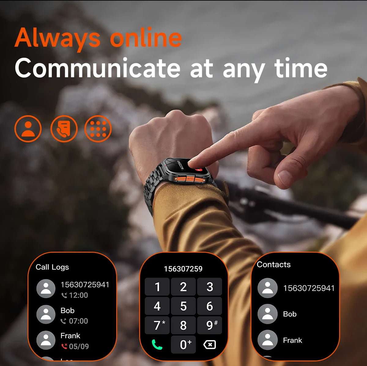 Đồng Hồ Thông Minh Nam 2025 2.01 HD, Gọi Bluetooth