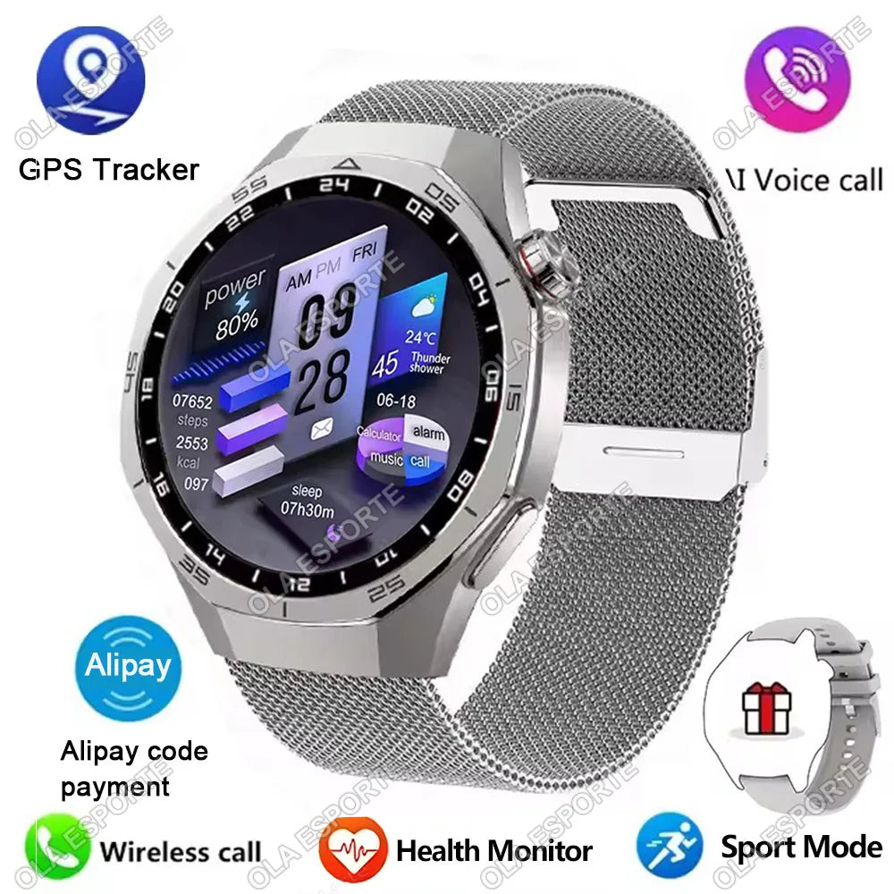 Đồng Hồ Thông Minh 2025 Nam Watch Pro AMOLED GPS NFC