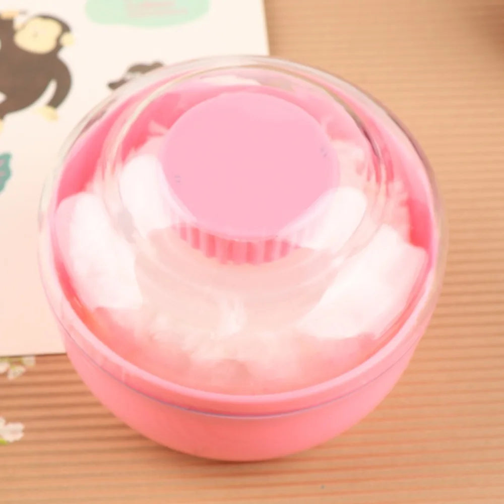Multi-purpose ABS Baby Powder Box with Soft, Convenient Bristles