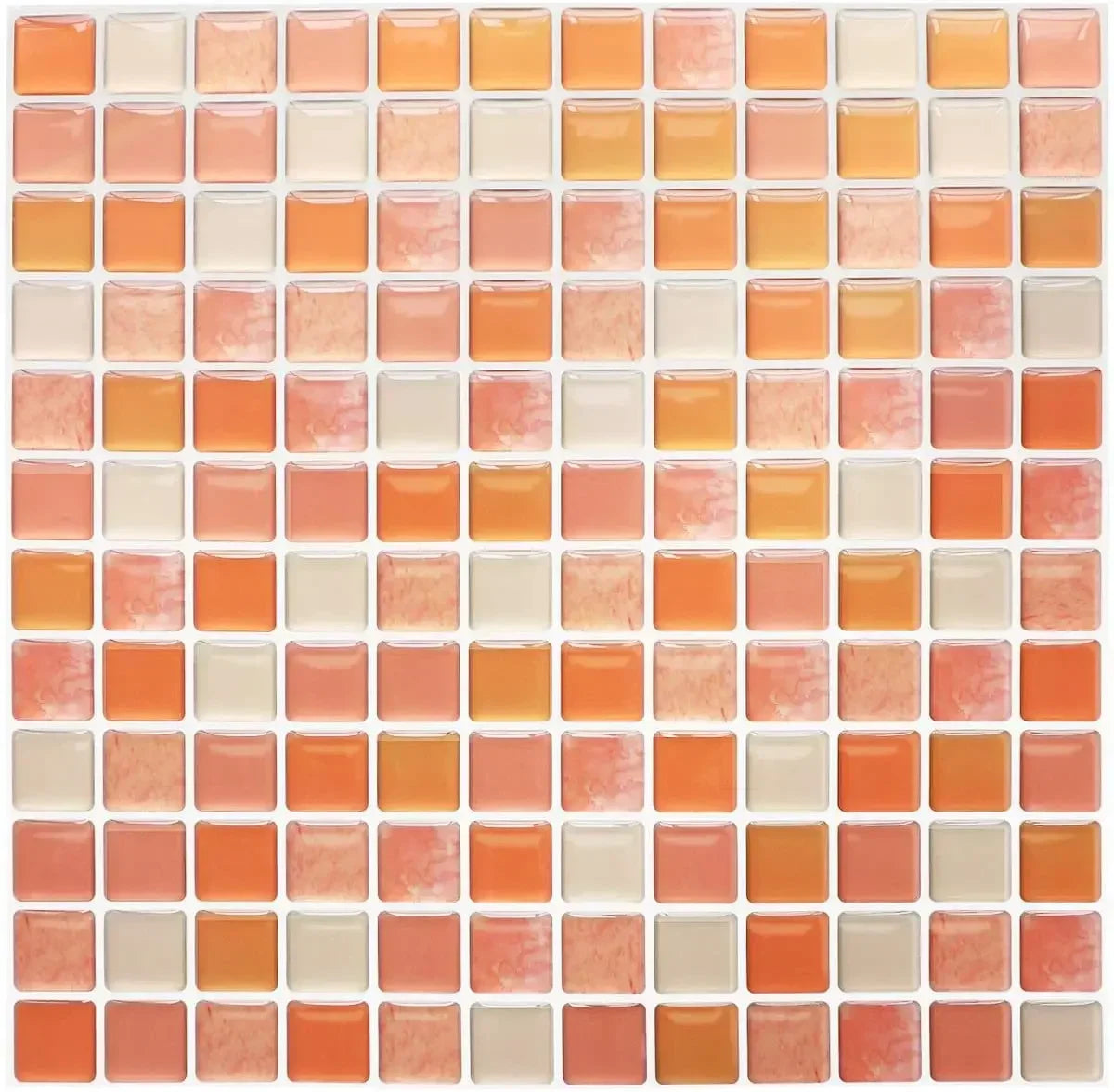Crystal Mosaic Tile Wall Sticker 5/10PCS 3D Self Adhesive Waterproof DIY Backsplash Wallpaper Bathroom Kitchen Home Decoration