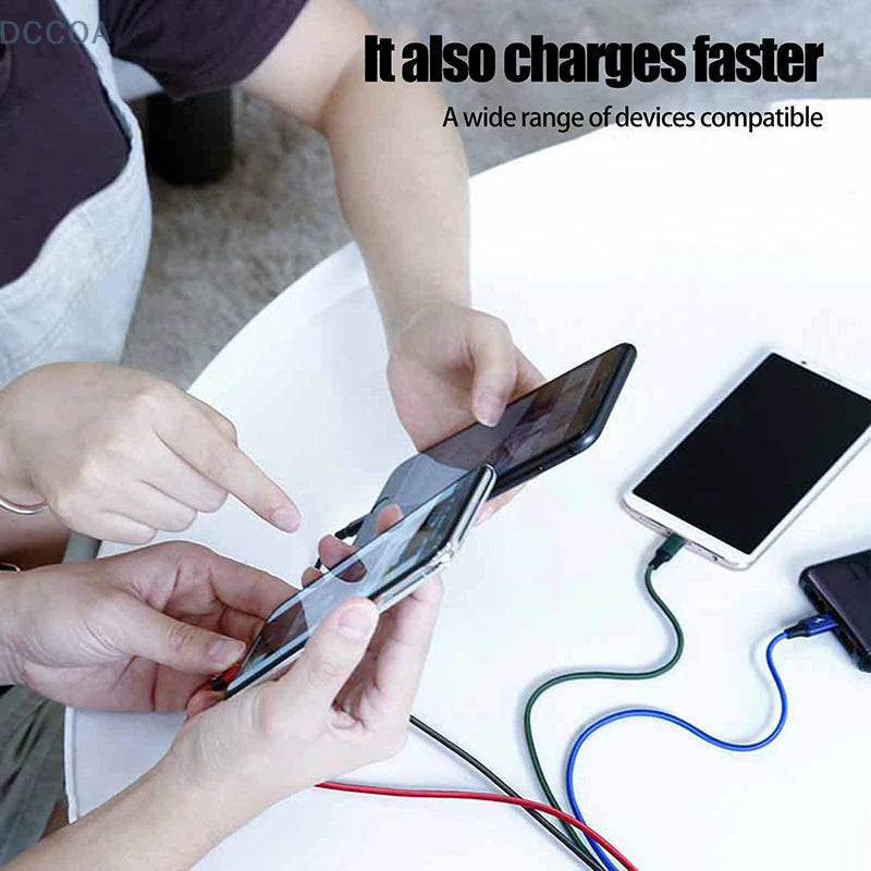 Cáp Sạc Nhanh 4 Trong 1 Đa Năng Micro USB Type C - Daisan Mart