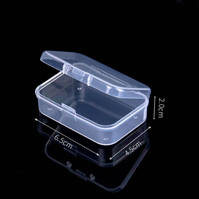 Mini Rectangular Dustproof Plastic Jewelry Box