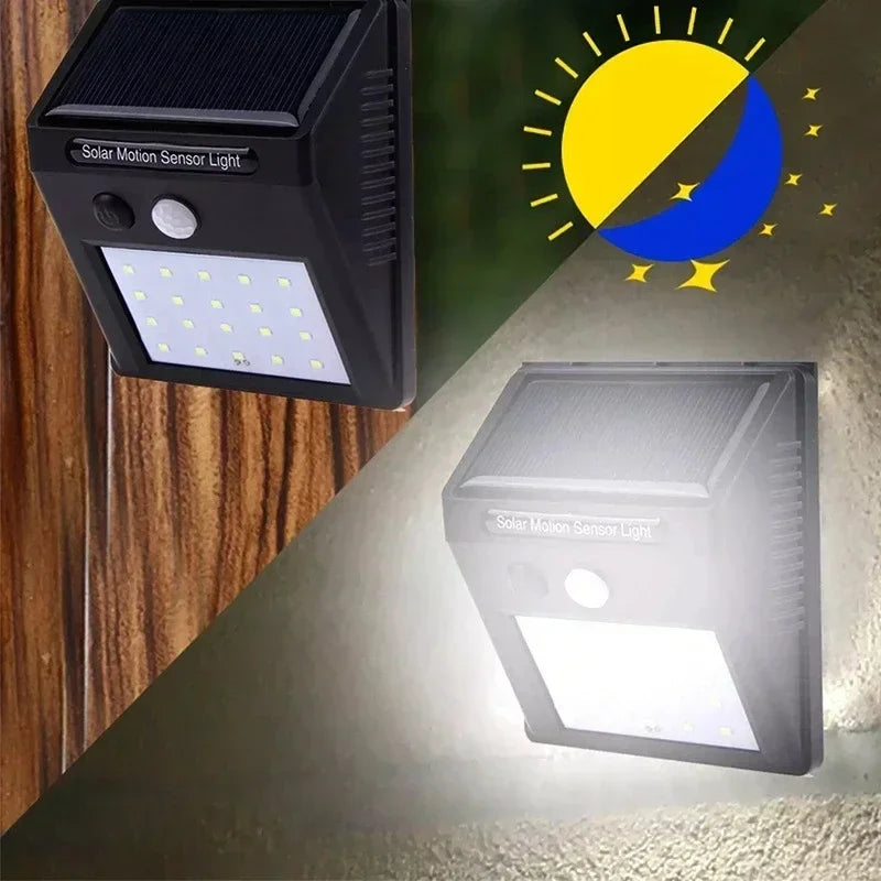 Đèn Tường Năng Lượng Mặt Trời 20LED Cảm Biến Chuyển Động - Daisan Mart