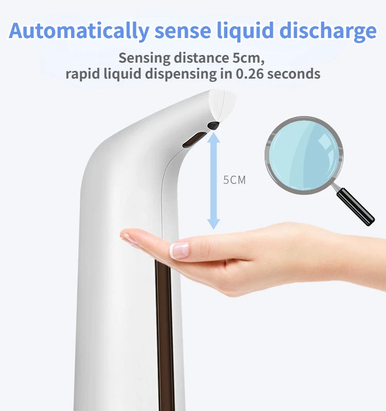 Máy Xịt Xà Phòng Tự Động 400ML - Nhà Tắm Thông Minh - Daisan Mart