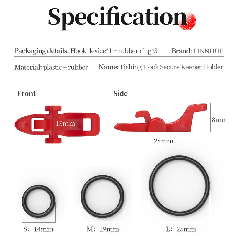 Bộ 20-30 Kẹp Giữ Mồi Cần Câu LINNHUE Chống Rối