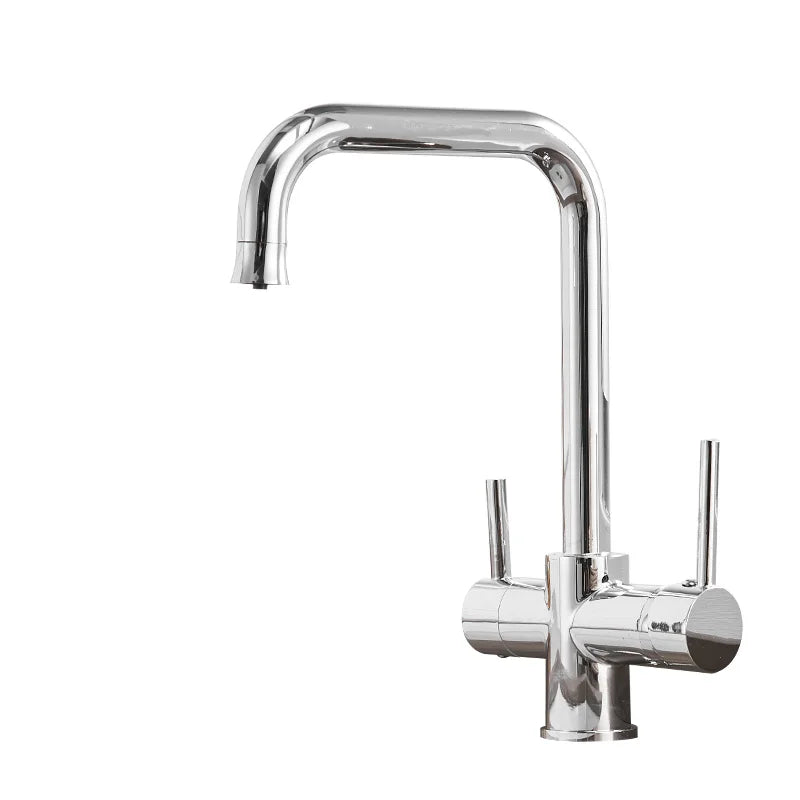 ROVATE Chậu bếp 3 trong 1, Vòi nóng lạnh có lọc nước uống