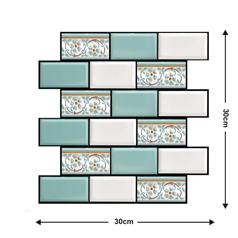 Gạch Dán Tường 3D Chống Nước Trang Trí Nhà Bếp & WC