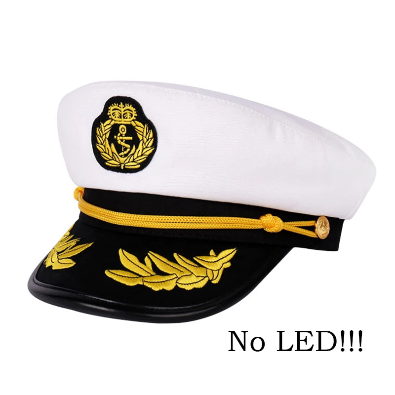 Halloween LED Light-Up Pirate Hat Skull Pattern