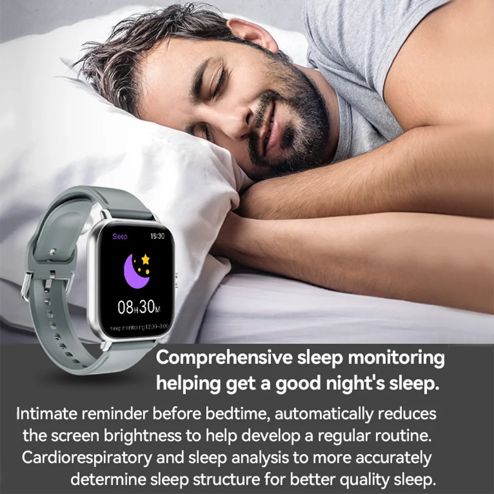 Đồng Hồ Thông Minh 1.44 Đo Huyết Áp, Oxy, Gọi Bluetooth