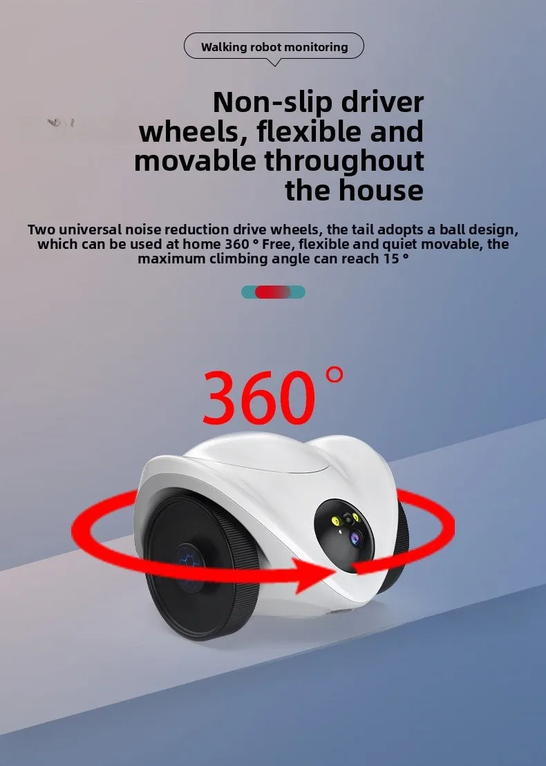 Intelligent pet feeder can be remotely controlled equipped with a camera capable of moving communication and featuring a laser
