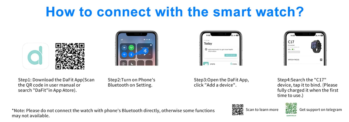 Multi-function Waterproof Smart Watch Health Tracker