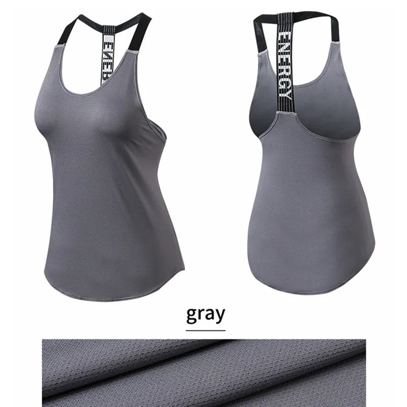 Áo Gym Nữ Thoáng Mát Lưng Hở Chữ Cá Tính - Daisan Mart