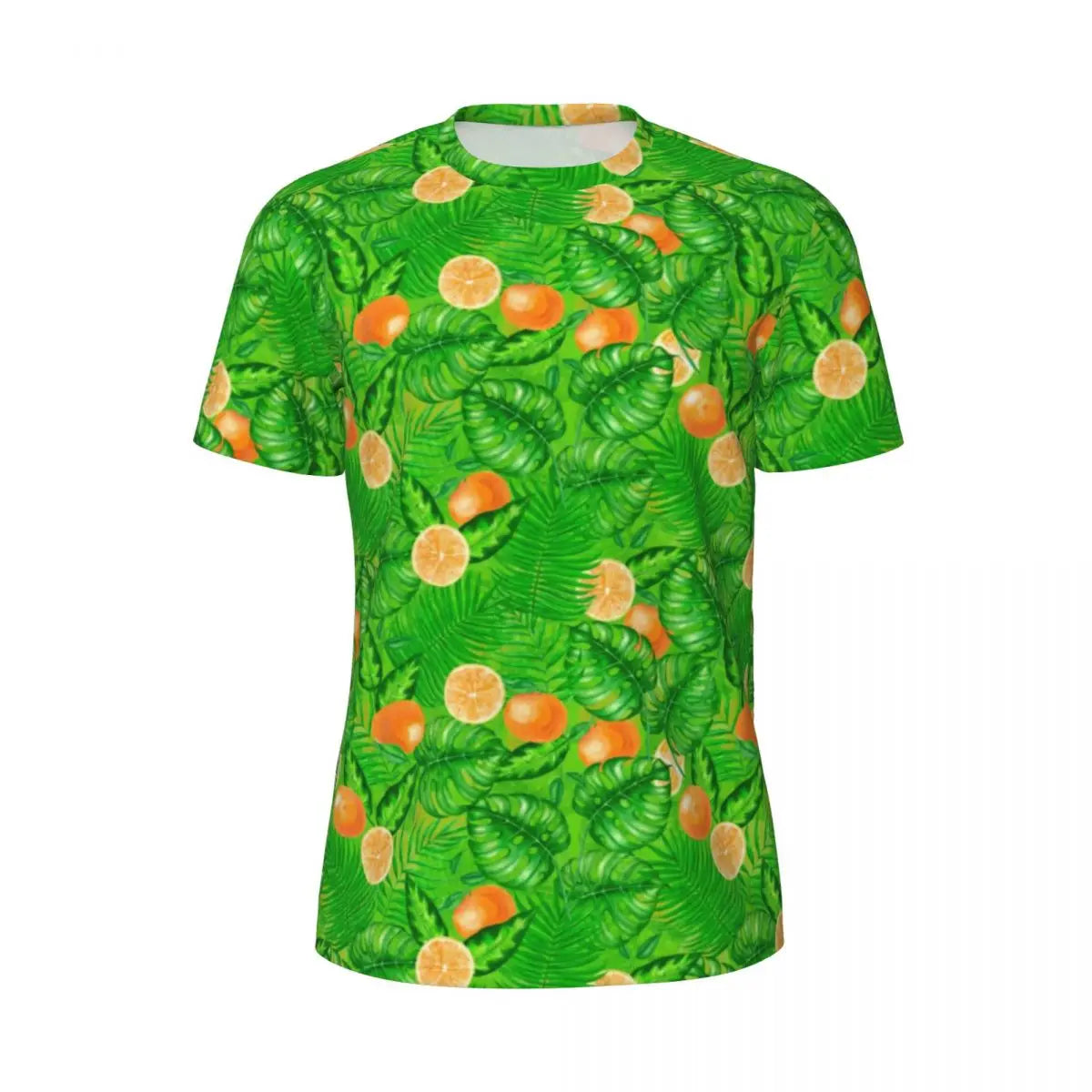 Áo Thun Nam Họa Tiết Lá Nhiệt Đới Màu Sắc Cá Tính