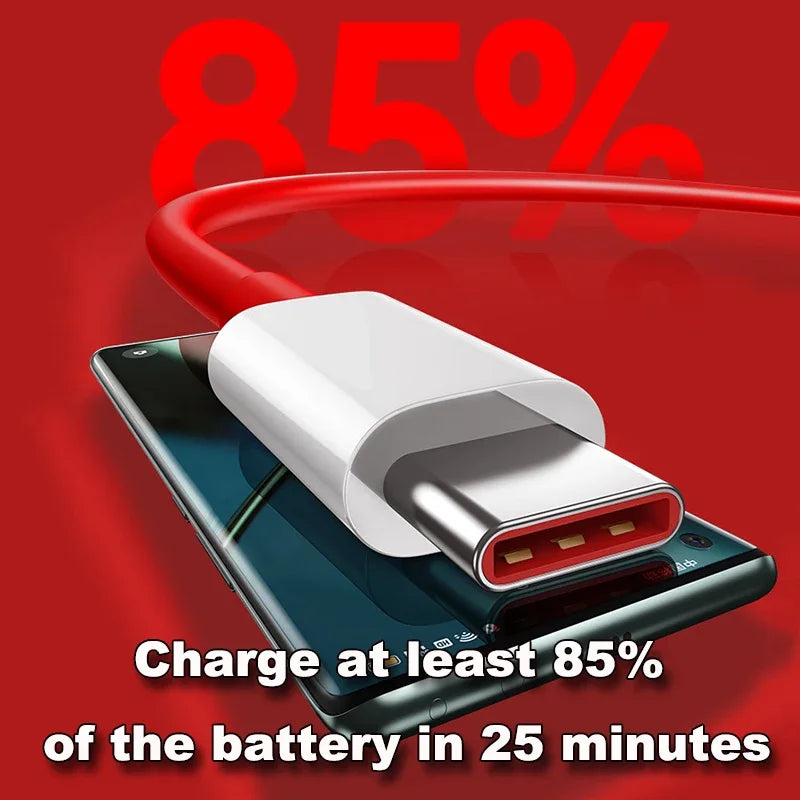 65W PD3.0 Type-C Fast Charging Cable For OnePlus 9R 8 7