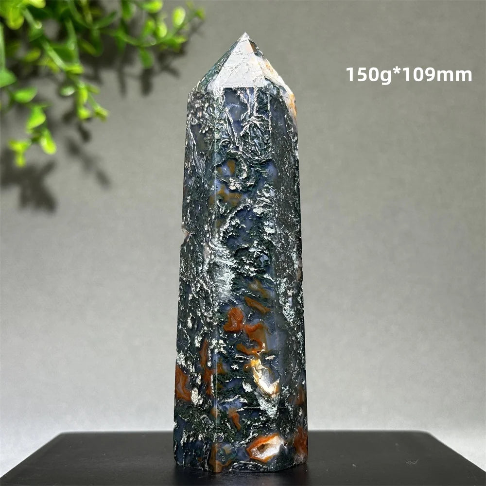 Đũa Thạch Anh Rêu Tự Nhiên - Thiền Định & Trang Trí Nhà