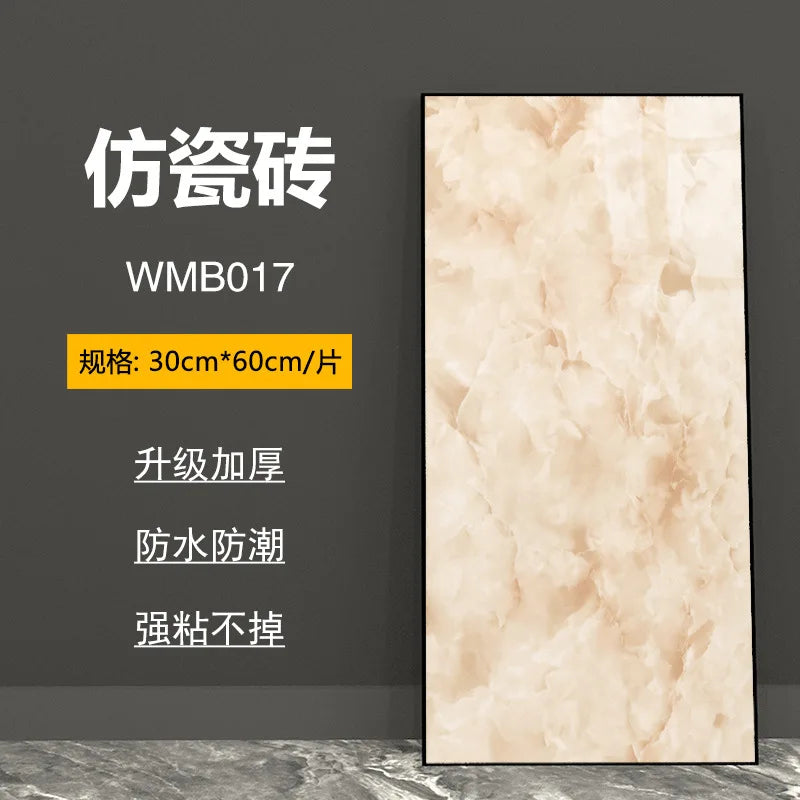 bathroom living room bedroom waterproof marbre self adhesive Imitation tegel wall stickers kitchen cabinets oil proof sticker