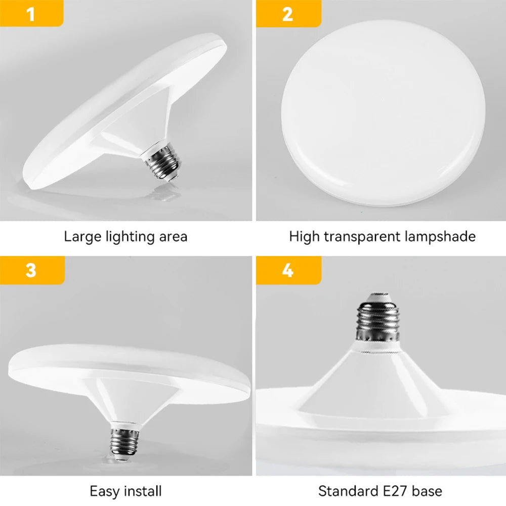 Bóng Đèn LED UFO Siêu Sáng 20W-100W Cho Nội Thất