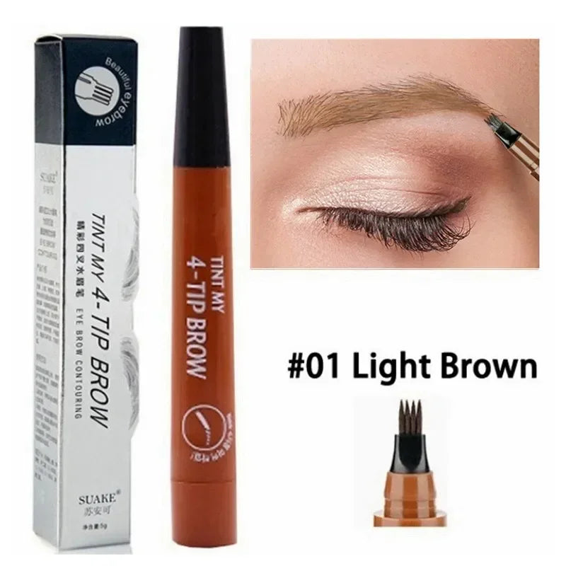 4-Nit Eyebrow Pencil, Long-lasting, Natural, Realistic
