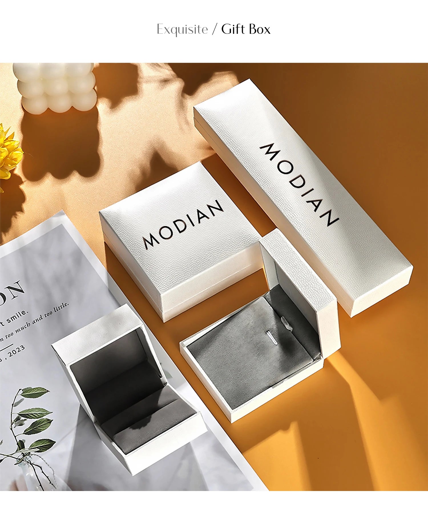 MODIAN D Moissanite Simple Earrings 925 Silver For Women