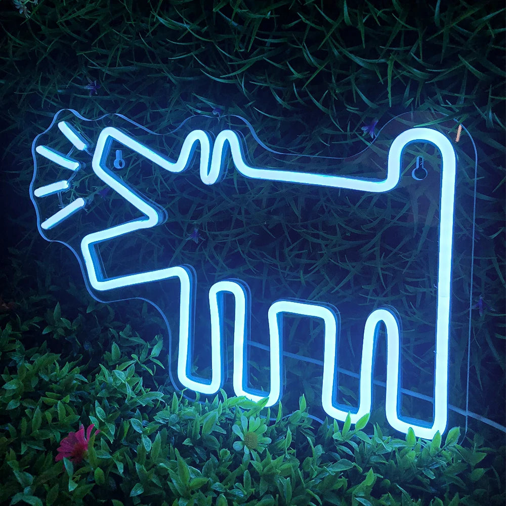 Đèn Neon Chó Dễ Thương Trang Trí Phòng, Shop, Tiệc - Daisan Mart