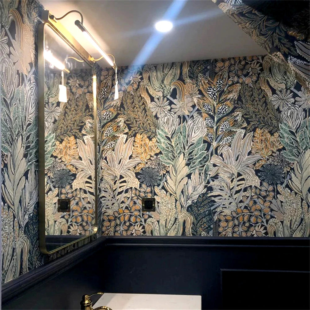 custom papel de parede 3D Luxury modern wallpaper coral seaweed hotel bedroom decoration wall paper living room home improvement