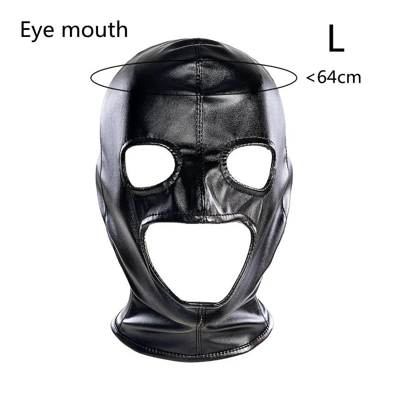 Mặt Nạ Da Bịt Kín Mặt Cosplay Gợi Cảm Unisex